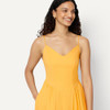 AEWM26775M26 Amazon Essentials Women's Midi Dress, Size L - Gold/Yellow New