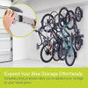 DELTA 48"In SILVER 6-BIKE VERTICAL RAIL RACK HOLDS UP TO 450 LBS WM6000 - SILVER New