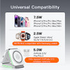 MURPISO 3 in 1 Charging Station for Apple, Wireless Charger Pad for iPhone
