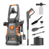 LAWNMASTER ELECTRIC PRESSURE WASHER WITH DETERGENT BOTTLE - GRAY, ORANGE