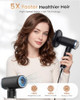 WEEYUM MINI TRAVEL HAIR DRYER DUAL VOLTAGE EUROPE HIGH-SPEED FOLDABLE - BLACK