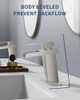 Bathlavish Brushed Nickel Bathroom Faucet Single Handle Waterfall B-66009N New