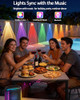 CUJEMY OUTDOOR DECK LIGHTS 16 PACK - 100FT - SMART RGB - HCP215