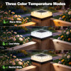 BRIGHTEVER 3.5X3.5 4X4 SOLAR POST CAP LIGHT OUTDOOR 8-PACK BLACK