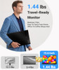 INGNOK PORTABLE MONITOR FOR LAPTOP 15.6'' 1080P WITH MAGNETIC CASE YN02B - GRAY