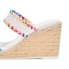 KL153005 KARL LAGERFELD WOMEN'S CARCEL DOUBLE STRAP WEDGE SANDAL SIZE 10