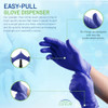 Powder CUVUR Free Nitrile Gloves Medical Heavy Duty Size XL 900Count Blue New