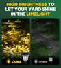 AUVERI ULTRA BRIGHT SOLAR LIGHTS OUTDOOR WATERPROOF, WARM WHITE, 10PACK New