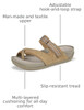 BT31945 BARETRAPS DENNI WOMENS SANDALS - SIZE: WOMEN 7 - TAN