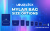 Loud Lock Mylar Bags 1000 Count 8" X 5" White/Clear - Flex Packaging New