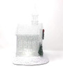 Light Up Shimmer Glitter Water Lantern Acrylic Church Glitterdome 10" - White