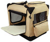 EliteField 3-Door Folding Soft Dog Crate (36" L x 24" W x 28" H, 2YR WTY -Beige) New