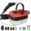 AULANK STEAM CLEANER, 14PCS, 6 LEVEL, HEAT 15S UP, TC-SC-002-2RED - 2-RED