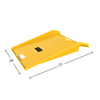 Curb Ramp - Heavy Duty, Portable Ramp with 1000lb Weight. B073WQGZX8 - Yellow New