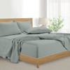 KATHY IRELAND HOME 1000 THREAD COUNT COTTON 6-PIECE SHEET SET,KING - SOFT SILVER