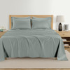 KATHY IRELAND HOME 1000 THREAD COUNT COTTON 6-PIECE SHEET SET,KING - SOFT SILVER