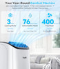 KOOLSILN 16,000 BTU INVERTER PORTABLE AIR CONDITIONER COOLS UP TO 800 SQ.FT New