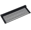 Kraus KRM-10NB Kore Over-Sink Roll-Up Dish Drying Rack, 21"Inch - NIGHT BLACK New