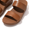 FITFLOP WOMEN'S LULU ADJUSTABLE LEATHER SANDAL SIZE WOMEN 8.5 LIGHT TAN New