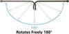 Urbanest Set of 2 Swing Arm Rods 3/4-inch Diameter 14-inch to 24-inch B01MXMUS1B New