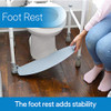 RMS Toilet Safety Frame Rail - Folding Portable Bathroom Grab Bars - White New