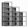 KUJECT X-LARGE SHOE STORAGE BOXES 12 PACK, CLEAR STACKABLE SHOE ORGANIZER BLACK