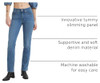 LEVI'S WOMEN'S 314 SHAPING STRAIGHT JEANS - SIZE: WOMEN 34X32 - LAPIS BARE