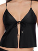 STEVE MADDEN WOMEN'S TIE FRONT CROP SWIM TANKINI TOP SHINE BRIGHT RAVEN XL New