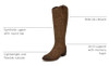 Naturalizer SOUL Women's Zoya Fashion Boot Brown Faux Leather 7 W