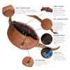 HIDES Nexus Belt Bag Handcrafted Travel Companion Premium Leather Saddle Brown
