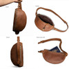 HIDES Nexus Belt Bag Handcrafted Travel Companion Premium Leather Saddle Brown