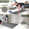 ProsourceFit Exercise Puzzle Mat, EVA Interlocking Foam Mat, B00K2TWXD6 - Grey New
