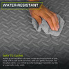 ProsourceFit Exercise Puzzle Mat, EVA Interlocking Foam Mat, B00K2TWXD6 - Grey New