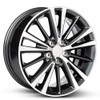 2014-2019 Toyota Corolla 16" Black Machine Face Aluminum Rim - OE, Road Ready
