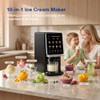 H-DUKA 10-IN-1 ICE CREAM MAKER MACHINE 800W KF-2501U1 - BLACK New
