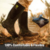 TIDEWE Rubber Boots for Men Multi-Season Waterproof Rain Boots Steel Shank 6mm