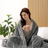 HBlife Sherpa Fleece Weighted Blanket Oeko-Tex 25 lbs 80X87 Inches - Grey