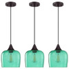 RAINLIGHTING 1 Light Hanging Kitchen Island Light Fixtures 6.1"Glass 3 Pack New