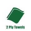 RESPONSE BLUE WINDSHIELD TOWEL 2 PLY 9.25X10.25 168/PK 12 PK/CS New