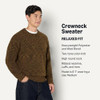 AEMN73914 AMAZON ESSENTIALS MEN'S TWO-TONE HEARYWEIGHT PULLOVER SWEATER - XL New