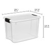 Sterilite 6-Pack 30 Quart Ultra Latch Box, Clear Storage Organizer - B002BA5F5C