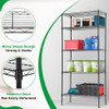 BestOffice 14"x30"x60" Commercial Storage Shelves Heavy Duty Shelving B01G4NJSHW New