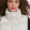 CHAMPION WOMEN'S SATIN QUILTED PUFFER VEST WOMEN M MARSHMALLOW