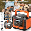 EBL PORTABLE POWER STATION 330W PURE SINE WAVE SOLAR - BLACK/ORANGE
