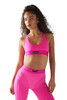 SAVAGE XFENOM BMX, WOMENS, LINEUP LOW-IMPACT BRA 2X - PINK HIGHLIGHTER New