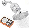 ADOVEL High Output Shower Head and Hard Water Filter SF240 - Silver New