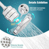ADOVEL High Output Shower Head and Hard Water Filter SF240 - Silver New
