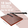 COOCHEER A3 Professional Paper Cutter, Handle Length: 550 Mm - Black/Brown