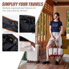 CONCEPTEN 5-PIECE HARD SHELL LUGGAGE, LIGHTWEIGHT LUGGAGE - BLACK/BROWN