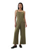 GAP WOMEN'S SQUARENECK JUMPSUIT - X-LARGE - OLIVE NIGHT New